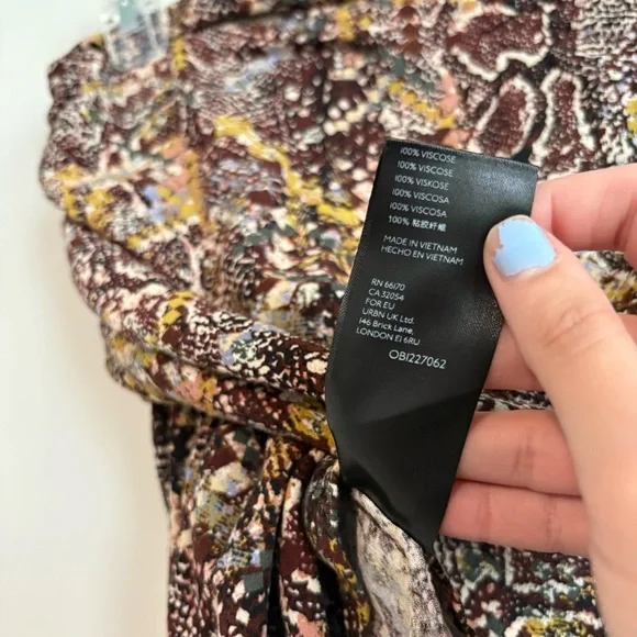 Free People Saturday Sun Mini Skirt mixed print size 8‎ - Picture 4 of 6